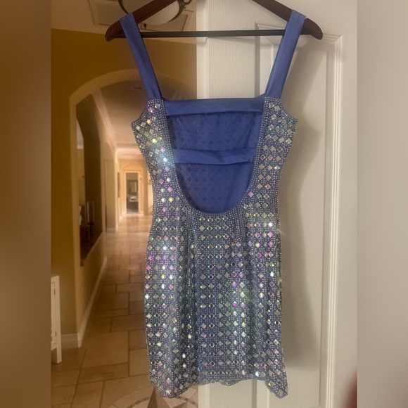 Oh Polly purple diamanté dress - Picture 7 of 8